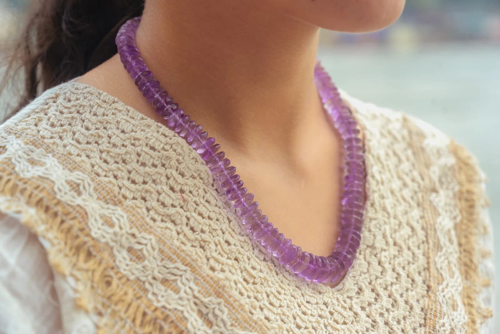 Amethyst Gemstone Necklace
